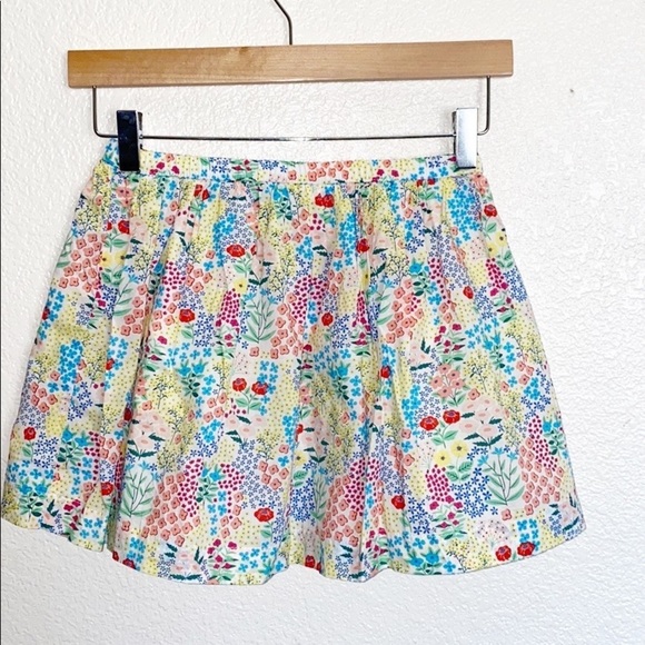 Gymboree Cotton Colorful Floral Girls Mini Skirt - Picture 4 of 7